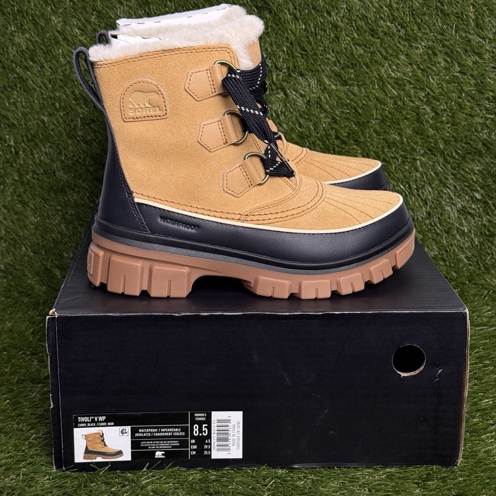 SOREL Women 7 Curry Suede Tivoli IV Waterproof Insulated Comfort Boot NL5113-373